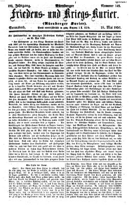 Nürnberger Friedens- und Kriegs-Kurier Samstag 24. Mai 1856