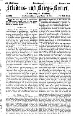 Nürnberger Friedens- und Kriegs-Kurier Freitag 30. Mai 1856