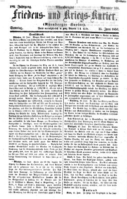 Nürnberger Friedens- und Kriegs-Kurier Sonntag 15. Juni 1856