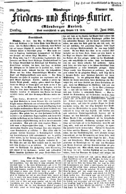 Nürnberger Friedens- und Kriegs-Kurier Dienstag 17. Juni 1856