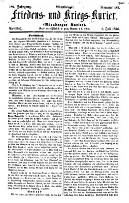 Nürnberger Friedens- und Kriegs-Kurier Sonntag 6. Juli 1856