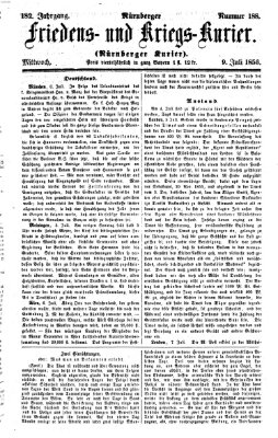 Nürnberger Friedens- und Kriegs-Kurier Mittwoch 9. Juli 1856