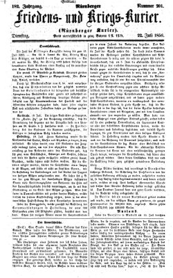 Nürnberger Friedens- und Kriegs-Kurier Dienstag 22. Juli 1856