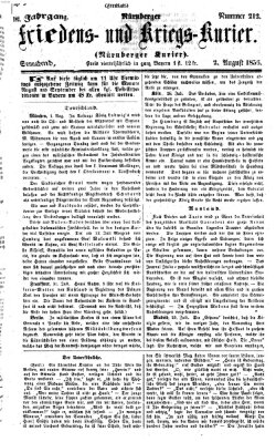 Nürnberger Friedens- und Kriegs-Kurier Samstag 2. August 1856