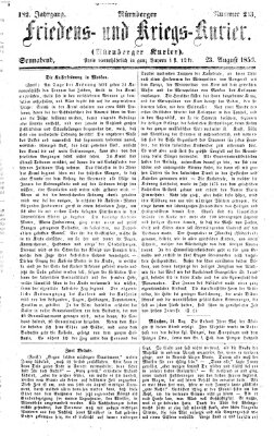 Nürnberger Friedens- und Kriegs-Kurier Samstag 23. August 1856