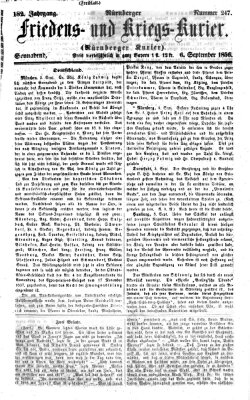 Nürnberger Friedens- und Kriegs-Kurier Samstag 6. September 1856