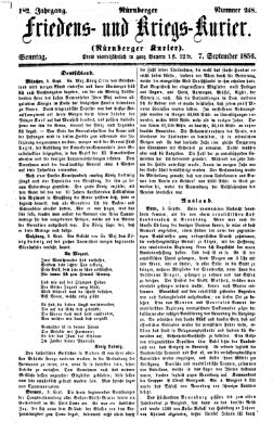 Nürnberger Friedens- und Kriegs-Kurier Sonntag 7. September 1856