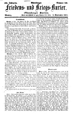 Nürnberger Friedens- und Kriegs-Kurier Montag 8. September 1856