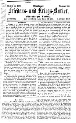 Nürnberger Friedens- und Kriegs-Kurier Donnerstag 9. Oktober 1856