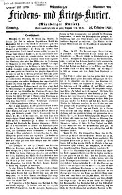 Nürnberger Friedens- und Kriegs-Kurier Sonntag 26. Oktober 1856