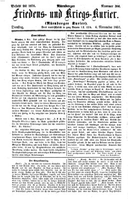 Nürnberger Friedens- und Kriegs-Kurier Dienstag 4. November 1856