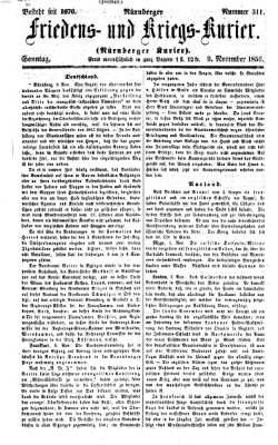 Nürnberger Friedens- und Kriegs-Kurier Sonntag 9. November 1856