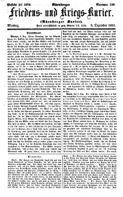 Nürnberger Friedens- und Kriegs-Kurier Montag 8. Dezember 1856