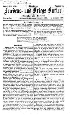 Nürnberger Friedens- und Kriegs-Kurier Donnerstag 1. Januar 1857