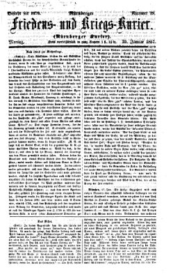 Nürnberger Friedens- und Kriegs-Kurier Montag 19. Januar 1857