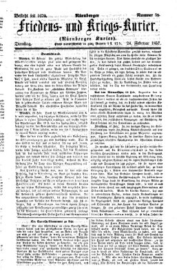 Nürnberger Friedens- und Kriegs-Kurier Dienstag 24. Februar 1857