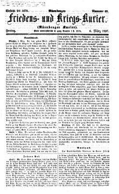 Nürnberger Friedens- und Kriegs-Kurier Freitag 6. März 1857