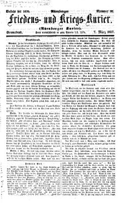 Nürnberger Friedens- und Kriegs-Kurier Samstag 7. März 1857