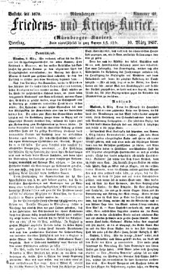 Nürnberger Friedens- und Kriegs-Kurier Dienstag 10. März 1857