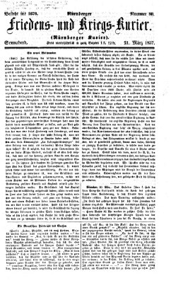 Nürnberger Friedens- und Kriegs-Kurier Samstag 21. März 1857