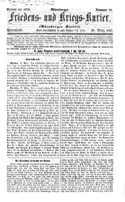 Nürnberger Friedens- und Kriegs-Kurier Samstag 28. März 1857