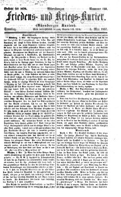 Nürnberger Friedens- und Kriegs-Kurier Sonntag 3. Mai 1857