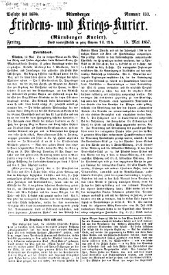 Nürnberger Friedens- und Kriegs-Kurier Freitag 15. Mai 1857