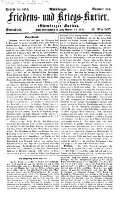 Nürnberger Friedens- und Kriegs-Kurier Samstag 16. Mai 1857