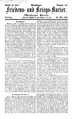 Nürnberger Friedens- und Kriegs-Kurier Dienstag 19. Mai 1857