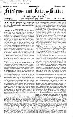 Nürnberger Friedens- und Kriegs-Kurier Donnerstag 28. Mai 1857