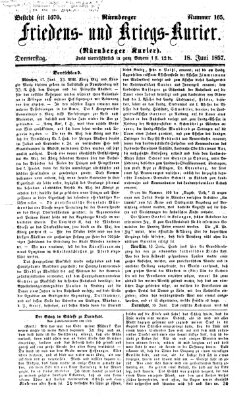 Nürnberger Friedens- und Kriegs-Kurier Donnerstag 18. Juni 1857