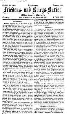 Nürnberger Friedens- und Kriegs-Kurier Sonntag 5. Juli 1857