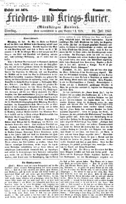 Nürnberger Friedens- und Kriegs-Kurier Dienstag 14. Juli 1857