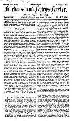 Nürnberger Friedens- und Kriegs-Kurier Donnerstag 23. Juli 1857