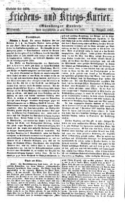 Nürnberger Friedens- und Kriegs-Kurier Mittwoch 5. August 1857