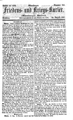 Nürnberger Friedens- und Kriegs-Kurier Sonntag 16. August 1857