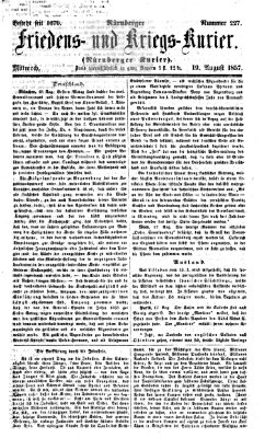 Nürnberger Friedens- und Kriegs-Kurier Mittwoch 19. August 1857