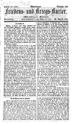 Nürnberger Friedens- und Kriegs-Kurier Donnerstag 20. August 1857