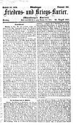 Nürnberger Friedens- und Kriegs-Kurier Freitag 21. August 1857