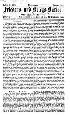 Nürnberger Friedens- und Kriegs-Kurier Mittwoch 16. September 1857