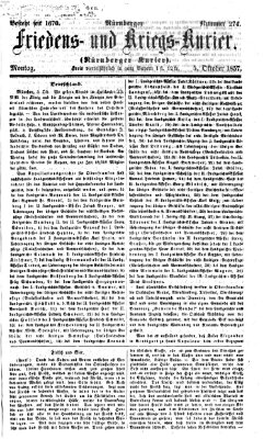 Nürnberger Friedens- und Kriegs-Kurier Montag 5. Oktober 1857