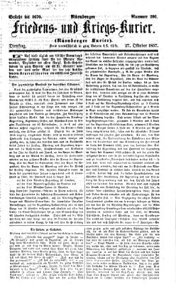 Nürnberger Friedens- und Kriegs-Kurier Dienstag 27. Oktober 1857