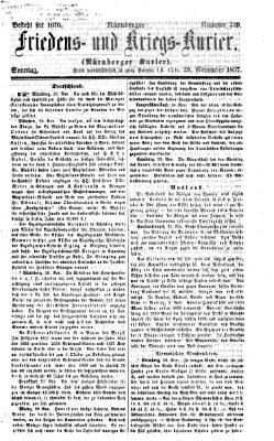 Nürnberger Friedens- und Kriegs-Kurier Sonntag 29. November 1857