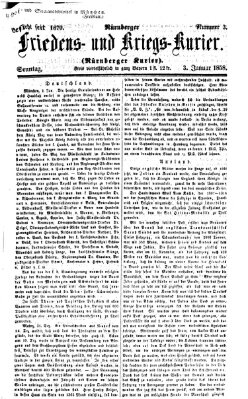 Nürnberger Friedens- und Kriegs-Kurier Sonntag 3. Januar 1858