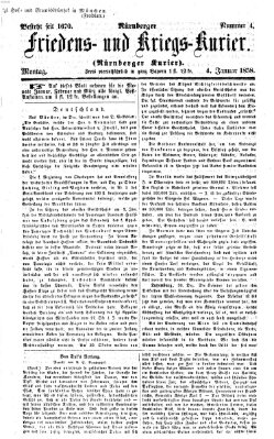 Nürnberger Friedens- und Kriegs-Kurier Montag 4. Januar 1858