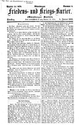 Nürnberger Friedens- und Kriegs-Kurier Dienstag 5. Januar 1858