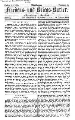 Nürnberger Friedens- und Kriegs-Kurier Freitag 15. Januar 1858