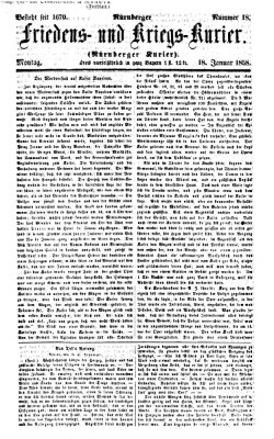 Nürnberger Friedens- und Kriegs-Kurier Montag 18. Januar 1858