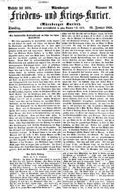 Nürnberger Friedens- und Kriegs-Kurier Dienstag 19. Januar 1858