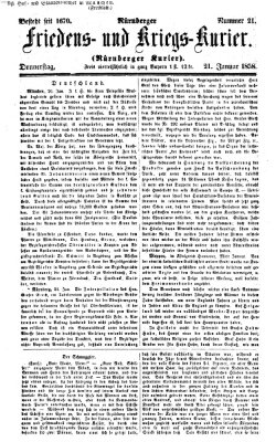 Nürnberger Friedens- und Kriegs-Kurier Donnerstag 21. Januar 1858